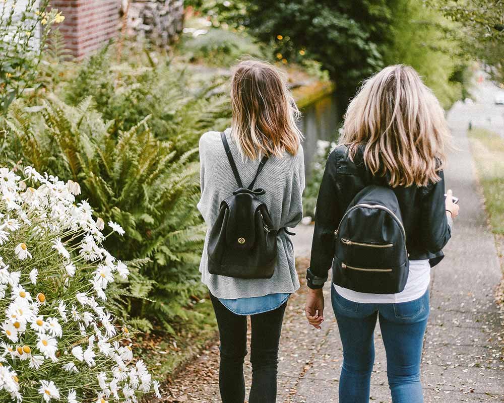 Two Women Walking